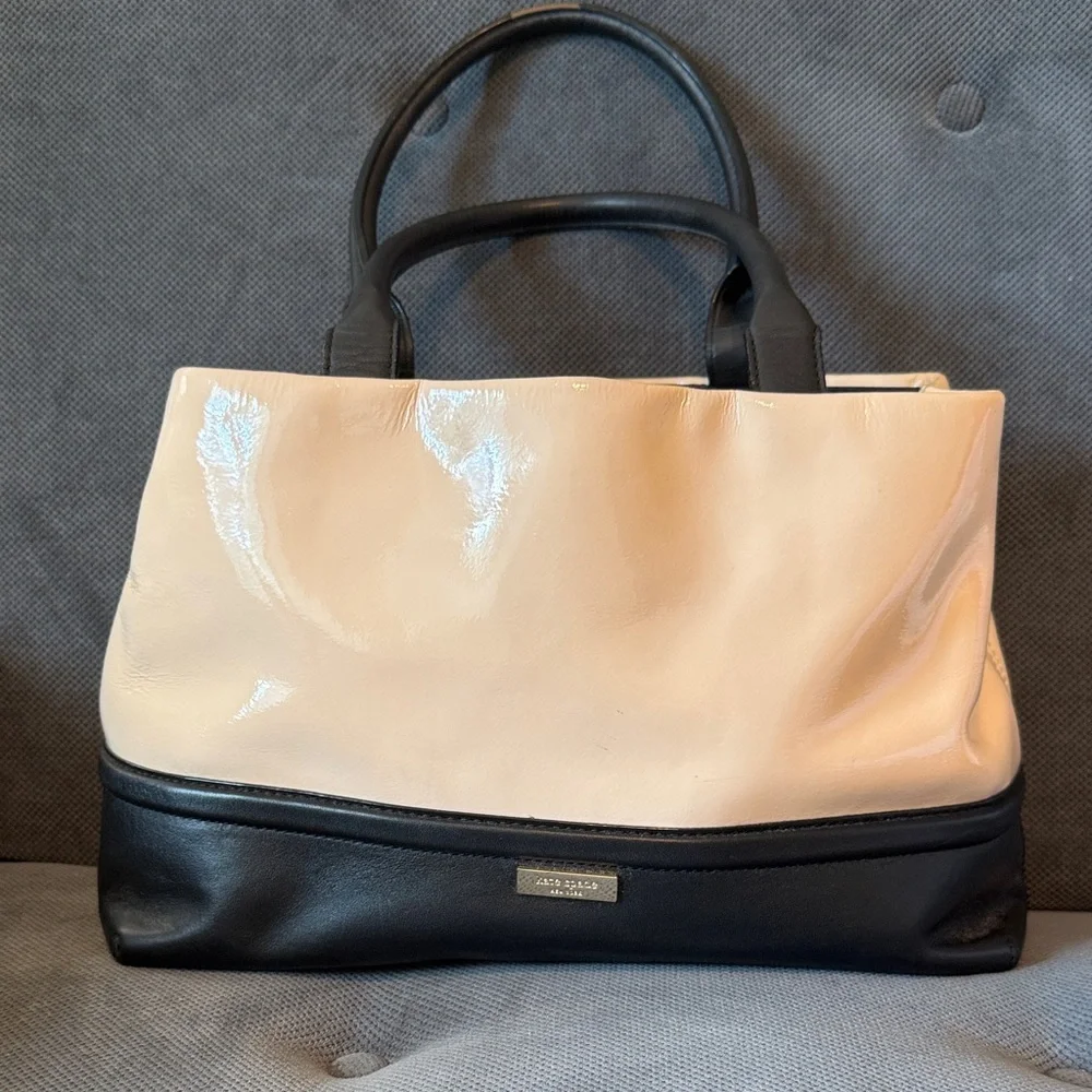 Kate‎ Spade Black and Cream Satchel